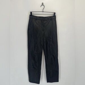 Babaton The Melina Python Snakeskin Vegan Leather High Waisted Straight Leg Pant